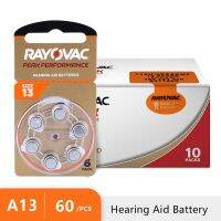 แบตเตอรี่ Hea ช่วยเหลือ60ก้อนสังกะสีอากาศจุดสูงสุด Rayovac ใหม่1.45V A13 13A 13 P13แบตเตอรี่ช่วย PR48