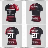 2021ตูสบ้านเสื้อรักบี้2021/22 STADE Dollusain รักบี้ Home TRAINING Jersey ขนาด S--5XL