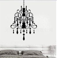 [COD] Best Selling Fashion Chandelier Wallpaper Decoration Restaurant Winery Bar Interior Design Stickers