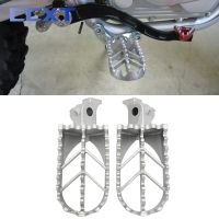 Motorcycle Stainless Steel Footpegs Foot Rest Pegs For Honda XR50R CRF50 CRF70 CRF80 CRF100F Motocross Dirt Bike Universal Parts Pedals