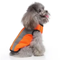Down Dog Jacket Pet Dogs Light weight Vest Coat Warm Waterproof Pet Dog Clothes Reflective Strap Zipper Vest Jacket Safe Outfit