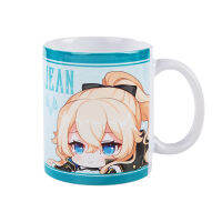 2021Anime Genshin Impact Paimon Venti Klee Lumine Jean Ceramic Mug Cup Cartoon Coffee Cup Water Bottle Xmas Gifts