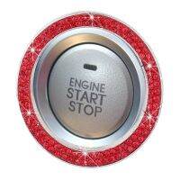 【LZ】❐❡  Motor do carro Push to Start Button Ring Acessório Automotivo Decoração Interior para Sedans Strass Bling