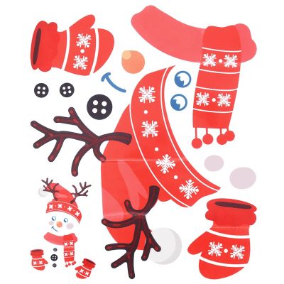 Cartoon Snowman Christmas Refrigerator Magnets Cabinets Funny Stickers Cute Kitchen Garage Holiday Home Decor Door