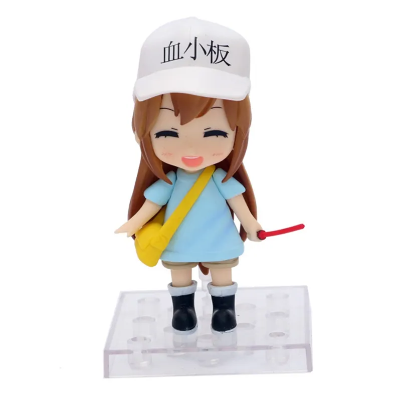 Anime Células no Trabalho Plaquetas, Bandeira Hataraku Saibou Ver, 7-10cm,  Chegada Nova Yuanbao-Modelo Figura de Ação PVC, Mini Brinquedos Coleção