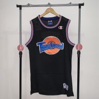 เสื้อผ้าบอลที่นิยมมากที่สุด ตะกร้าใส่ของ JERSEY NBA SWINGMAN REVO30 KAOS Jogotete BAJU ATASAN TUNE SQUAD TUNESQUAD Space JAM BUGS HITAM Black HBfepf60JAnmkd84