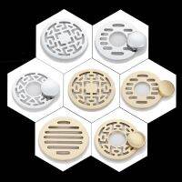 1PC Brass Silver/Gold Washing Machine Bathroom Dual Use Thickened Floor Drain Cover Filter Mesh Round Deodorant Sewer Drain  by Hs2023