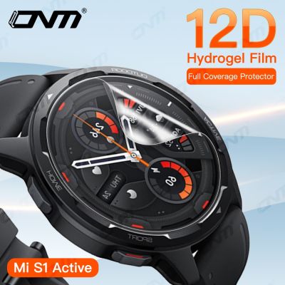 12D Hydrogel Film for Xiaomi Mi Watch S1 Active &amp; Color 2 Full Screen Protector Soft Film for Xiaomi Color Sport (Not Glass) Nails  Screws Fasteners