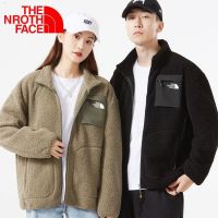 เสื้อแจ็คเก็ตขนแกะกลางแจ้ง TNF สำหรับผู้ชายและผู้หญิงเสื้อคู่ฤดูใบไม้ร่วงและฤดูหนาวผ้าฟลีซเท็ดดี้สวยงามเสื้อแจ็คเก็ตคาร์ดิแกนกันหนาว