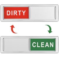 ♣ 1 Pack Dishwasher Magnet Clean Dirty Sign Shutter Only Changes When You Push It Non-Scratching Strong Magnet Options Indicator