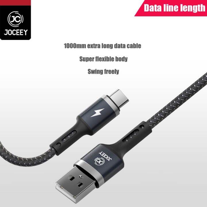 สายชาร์จ-jc-jdc-062-kingkong-สายข้อมูลแบบถัก-ชาร์จเร็ว-3a-ของแท้100-สำหรับ-samsung-type-c-ip-รับประกัน-1-ปี-สายชาร์จ-type-c-สายชาร์จโทรศัพท์-สาย-ฟาสชาร์จ-typ-c-สายชาร์จ