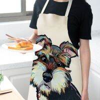 【CW】 1Pcs Men Dog Printed Apron Kawaii  Cotton Delantal Cocina Sleeveless Hogar