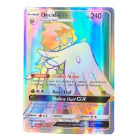 Pokemon Card ภาษาอังกฤษ Decidueye GX Card 146/145 จูไนเปอร์ Pokemon Card Gold Flash Light (Glossy)  Free 1 EX Card