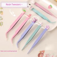 Kawaii Kuromi Cartoon Hand Account Tweezers Sanrios Student DIY Manual Pointy Elbow Clip Multifunction Macarons Make Up Tool