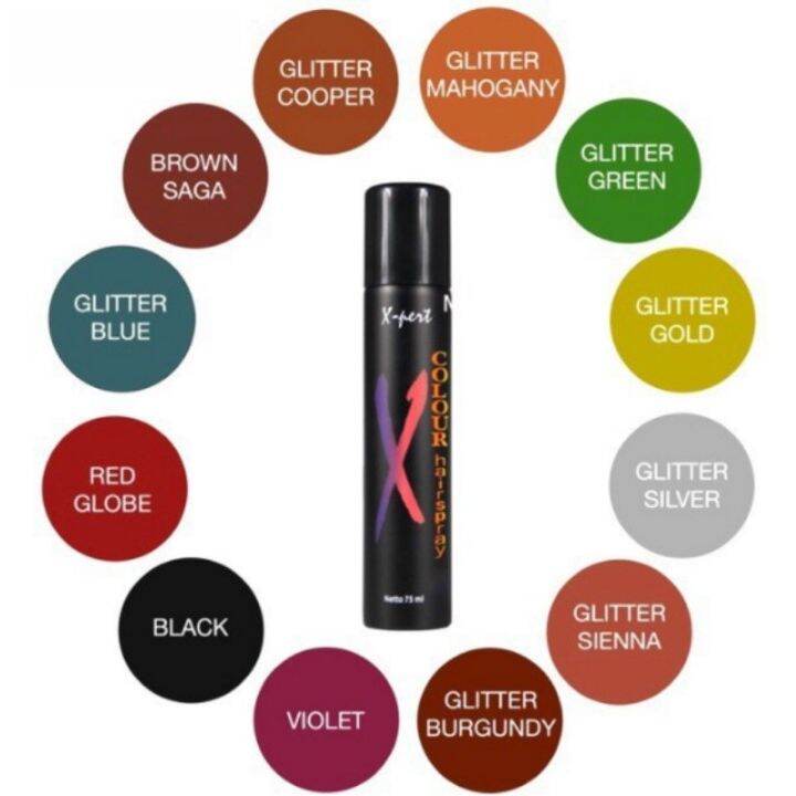 Xpert Hairspray Colour75ml/Pewarna Rambut Spray Lazada Indonesia