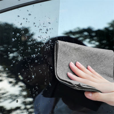 ผ้าทำความสะอาดครัวเรือนขัดพื้นผิวผ้าทำความสะอาดมหัศจรรย์ไมโครไฟเบอร์หนา30*30ซม. 5ชิ้นสำหรับกระจกหน้าต่างกระจกรถยนต์