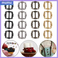 MUMU 20/40pcs ใหม่ล่าสุด ของเล่นเด็กผู้หญิง Mini Ultra-small หัวเข็มขัดตุ๊กตา DIY อุปกรณ์เสริมกระเป๋าตุ๊กตา หัวเข็มขัดไตรไกลด์ ปุ่มเข็มขัดลาย