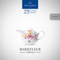 Villeroy &amp; Boch - Mariefleur Tea กาน้ำชาพอร์ซเลนลายดอกไม้ กาน้ำขนาดเล็ก สำหรับ 2 คน 620 มล. - วิลเลรอย แอนด์ บอค