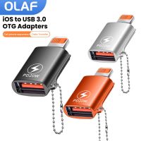 อะแดปเตอร์อะแดปเตอร์ OTG Olaf สำหรับ Ios Lightning USB ตัวผู้3.0คอนเนคเตอร์ตัวเมียอะแดปเตอร์ที่ชาร์จเร็วตัวแปลงดิสก์สำหรับ