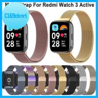 สายโลหะสแตนเลสสตีล C169CKNRL แบบ Milanese นาฬิกาข้อมือสายนาฬิกาเปลี่ยนได้สำหรับ Redmi Watch 3สมาร์ทวอท์ชที่ใช้งานอยู่