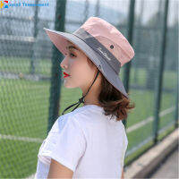 ผู้หญิง Breathable กว้าง Brim หมวกกันแดดระบายอากาศตาข่าย Sunscrenn หมวกพับ Mountaineering หมวก