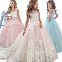 Girl Elegant Princess Dress Teenage Girls 8 12 14 Years Girls Wedding Dresses for Girls Birthday Party Children Clothing Vestido