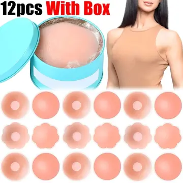 1pair Silicone Nipple Cover Lift Up Bra Sticker Adhesive Invisible Bra  Breast Pasty Women Chest Petals Reusable Strapless Bras