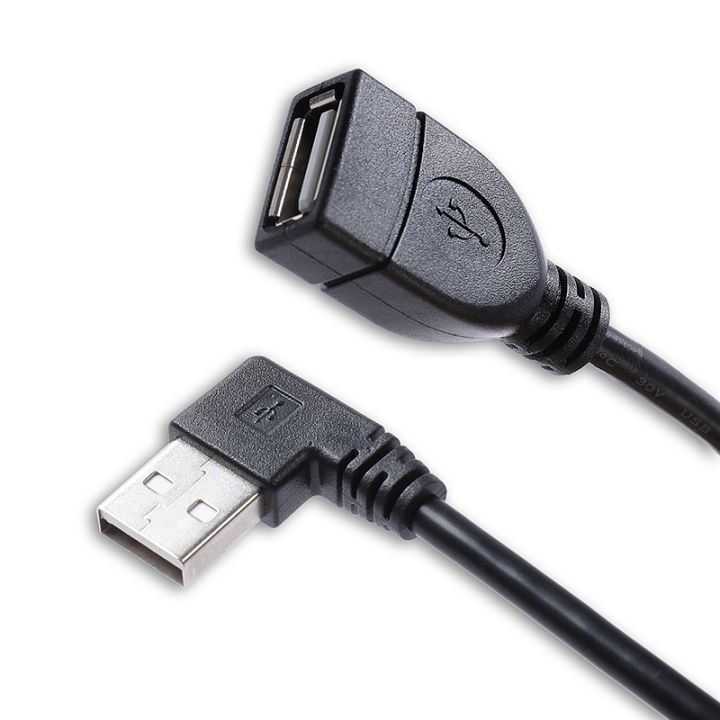 ขาย-usb-2-0-a-หญิงกับชายสายเคเบิลต่อขยายรูปตัว-l-มุม25-100ซม