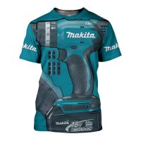 Hot Sale Makita Tools-3d Printing T-Shirt MenS Slim O-Neck Short-Sleeved Tools Casual Unisex Large Size Tool Oversized T-Shirt