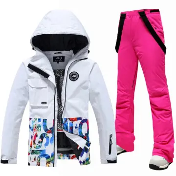 New Thick Warm Ski Suit Women Waterproof Windproof Skiing and Snowboarding Jacket  Pants Set Female Snow Costumes Outdoor Wear