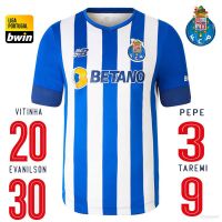 JS 2022/2023 FC Porto Home Football Jersey Tshirt Taremi Pepe Vitinha Evanilson Soccer Jersey Unisex Tee Plus size SJ