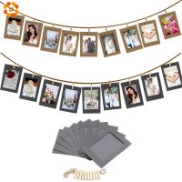 10 ชิ้น/เซ็ต DIY กรอบรูปไม้คลิปกระดาษรูปภาพ Garland สำหรับงานแต่งงาน Baby Shower Birthday Party Photo Booth Props ตกแต่ง - Giers