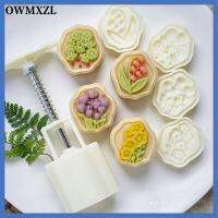 OWMXZL 5pcs สีขาวขาว แม่พิมพ์กดขนมไหว้พระจันทร์ 6/2นิ้วค่ะ Conferria รูปร่าง แม่พิมพ์ขนมอบ สามารถให้บริการได้ พลาสติกทำจากพลาสติก แม่พิมพ์ขนมไหว้พระจันทร์ อุปกรณ์สำหรับห้องครัว