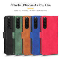 เคสโทรศัพท์ครอบคลุมเต็มสำหรับผิว Sony Xperia 1V 5 V 10V ปกหนังความรู้สึกเคสห่อหุ้มเต็มรูปแบบป้องกันการตก