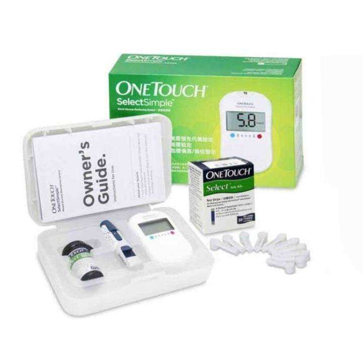 Set One Touch Select Simple Blood Glucose Monitor + 25s