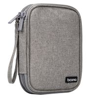 BOONA Portable Hard Disk Storage Bag Double-Layer Multi-Function Storage Box Suitable for , Data Cable, Charger