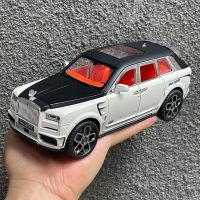 D Iecast 1:24 Rolls Royse Cullinan Mansory SUV อัลลอยรุ่นของเล่นยานพาหนะโลหะรถของเล่นรุ่นเสียงและแสงคอลเลกชันเด็กของเล่น