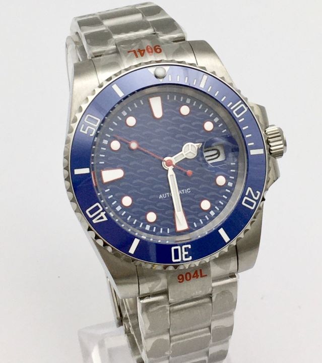 40mm-blue-dial-automatic-mens-watch-ceramic-ring-automatic-watch-mechanical-mens-watch-clock-jubilee-strap