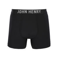 JOHN HENRY UNDERWEAR Black&amp;White ทรงบ๊อกเซอร์ บรี๊ฟ รุ่น JU JU3N001 สีดำ