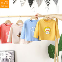 Childrens Dralon Sweater Boys and Girls Thickened Long-Sleeved T-shirt Children Bottoming Shirt Baby Homewear