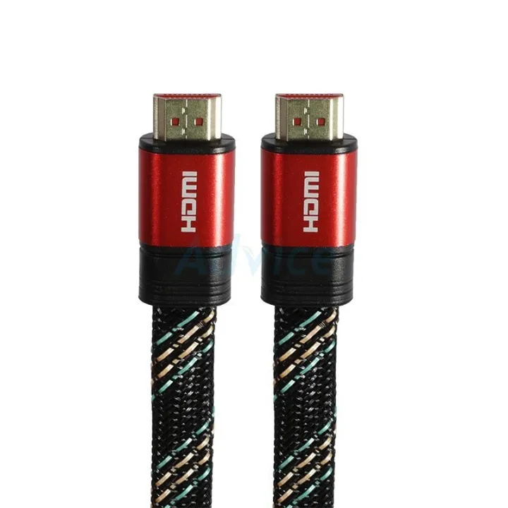 สายเคเบิล Cable HDMI 3D 4K (V.2.0) M/M (5M) สายแบน UNIFLEK Lazada.co.th
