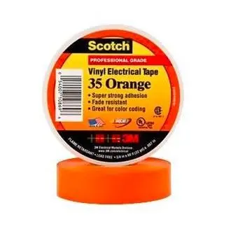 3M, Scotch® Vinyl Electrical Color Coding Tape, 35-White