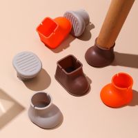 ¤❐✱ 4pcs Silicone Chair Caps Table Foot Pads Rain Shoes Shape Chair Foot Protection Cover Non-slip Furniture Covers Floor Protectors