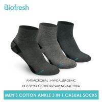 {Sock Shop} Biofresh ตัวดูดซับเหงื่อของผู้ชายถุงเท้าลำลองเบา3คู่ในแพ็ค RMCKG14