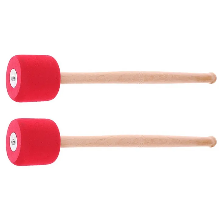 Vip Bass Foam Drum Mallets Sticks With Oak Wood Handles Lightweight Snare Hammer Percussion Instrument Accessories I.175759180