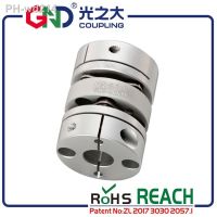 Aluminum Alloy Double Diaphragm Coupling Elastic Connector D26L35 D26mm L35mm For Ball Screw Step Servo Motor Encoder Computer