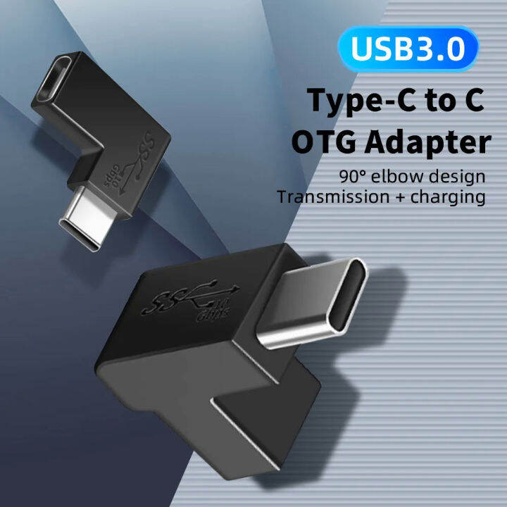 USB C Adapter jenis-C Male ke Type C Female Extension Adapter untuk ...