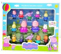 Todds &amp; Kids Toys ของเล่นเสริมพัฒนาการ ตู๊กตา Happy Partner 14 ตัว (Peppa Pig)