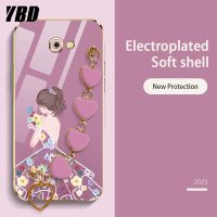 YBD เคสโทรศัพท์ลาย Love YBD สำหรับ  Samsung Galaxy J4 Plus J4+ J2 Prime J3 J5 Pro 2017 J330 J5 Prime J530 Grand Prime Plus J2 ACE G530 G532 J415 ลายช่อดอกไม้น่ารักปลอกซิลิโคนบูติกนิ่มล่าสุดสุดหรู