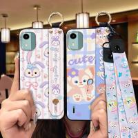 Shockproof ring Phone Case For Nokia C12/C12 Pro/C12 Plus/TA-1535 Soft case Waterproof Cute Kickstand Lanyard Cartoon